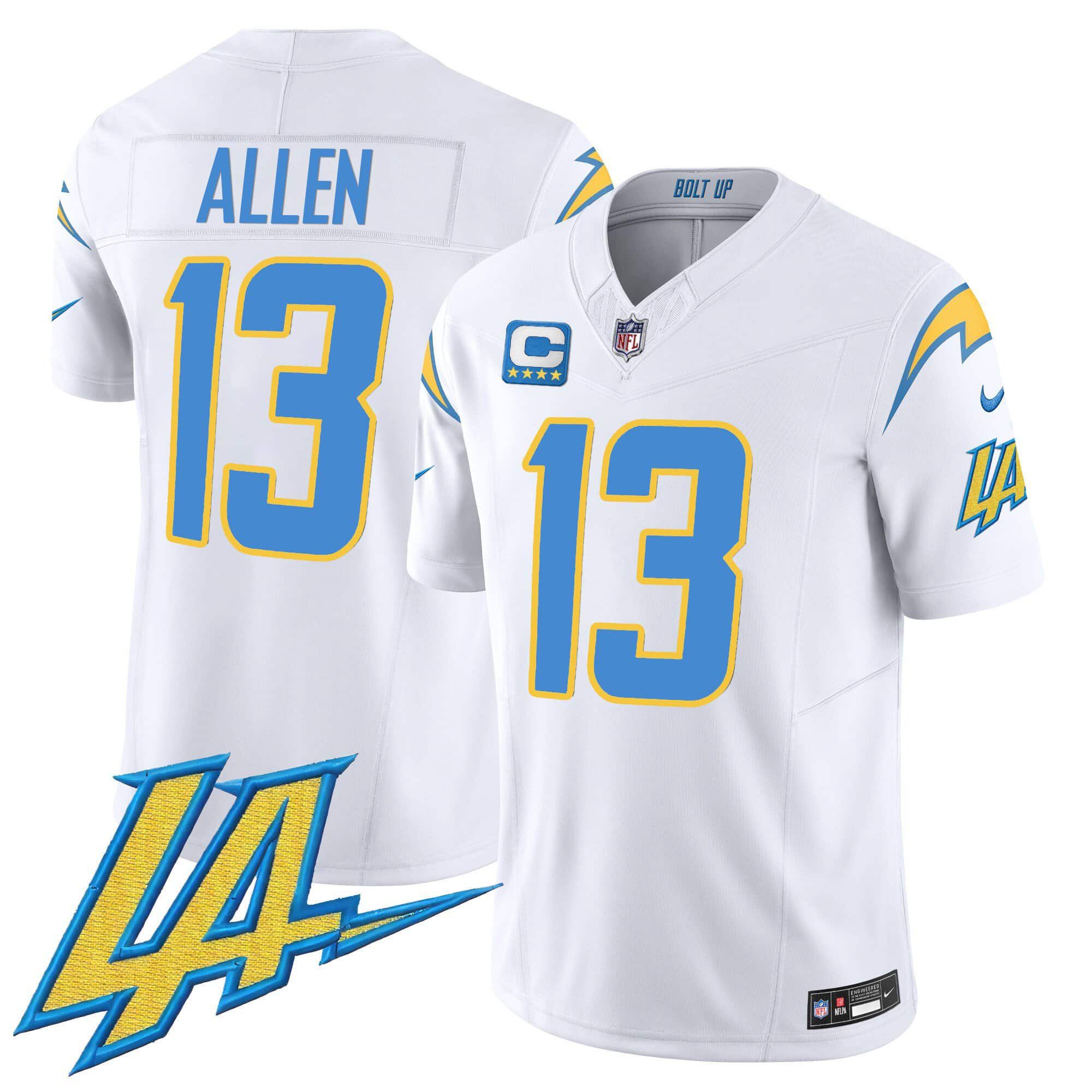 Men Los Angeles Chargers #13 Allen White 2024 Nike Vapor Limited NFL Jersey->indianapolis colts->NFL Jersey